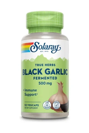 Black Garlic Bulb 50 capsules Solaray Get Yours