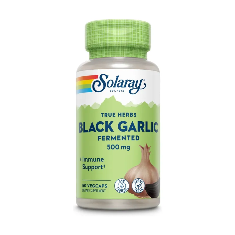 Black Garlic Bulb 50 capsules Solaray Get Yours
