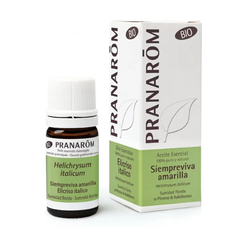 Luxury Organic yellow immortelle essential oil 5 ml of essential oil Pranarom