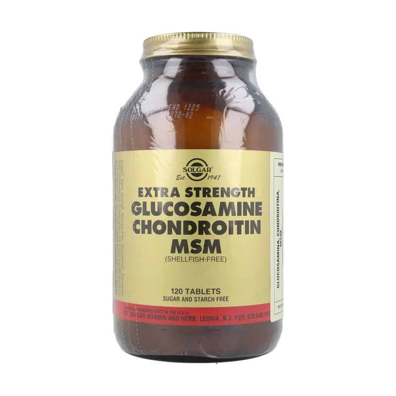 Luxury Extra Strength Glucosamine Chondroitin MSM Shellfish Free 120 tablets Solgar