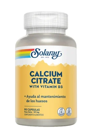 Weekend Sale Calcium Citrate 90 capsules of 250mg Solaray