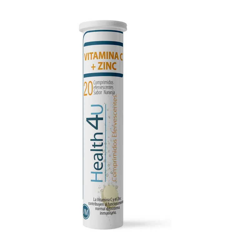 Direct From Factory Vitamin C + zinc vitamins and minerals 20 effervescent tablets of 4g Health4U