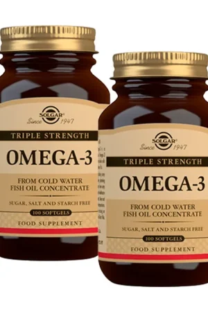 Deal Omega 3 Triple Concentration 2 units of 100 capsules Solgar
