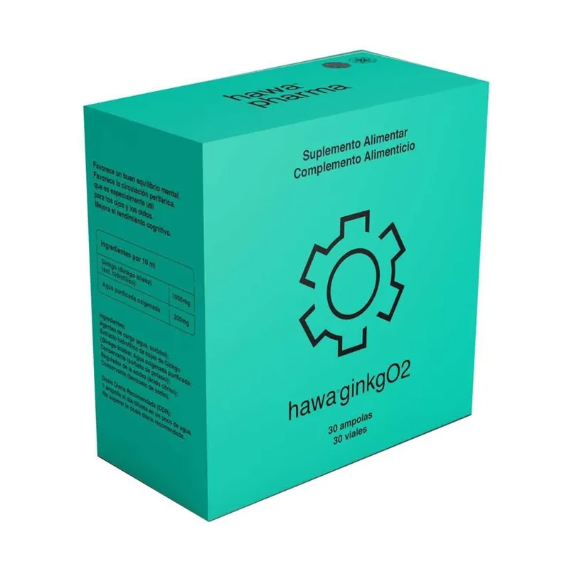 Shop Now Ginkgo2, memory and cognitive function 30 ampoules of 10ml Hawa pharm