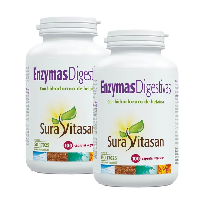 Digestive enzymes Sura Vitasan 100 caps. veg. Time-Limited