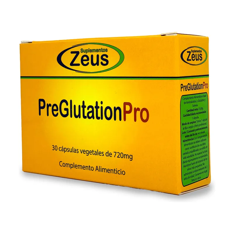 Preglutathione-pro 30 vegetable capsules of 720mg Zeus Brand New