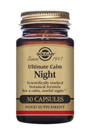 Final Sale Ultimate calm night 30 vegetable capsules Solgar