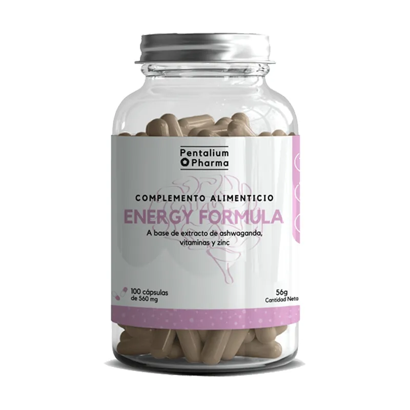 Energy supplement 100 capsules of 560mg Pentalium Latest
