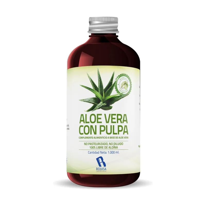 Free Returns Aloe vera with pulp 1 L BEQUISA