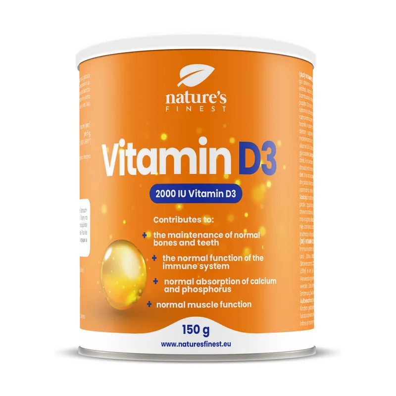 Vitamin D3 2000 IU powder 150 g of powder Nature‘s Finest One Day Deal
