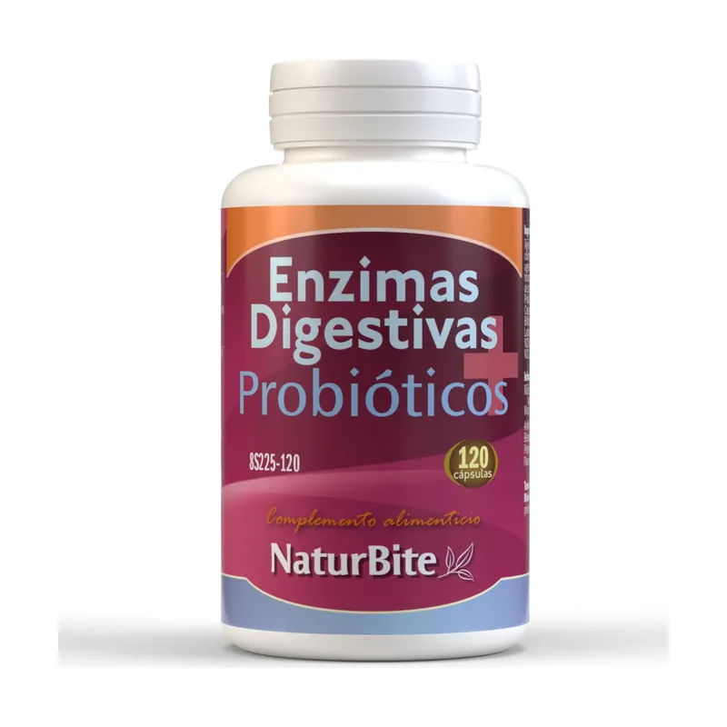 Special Offer Digestive enzymes and probiotics 120 capsules Naturbite
