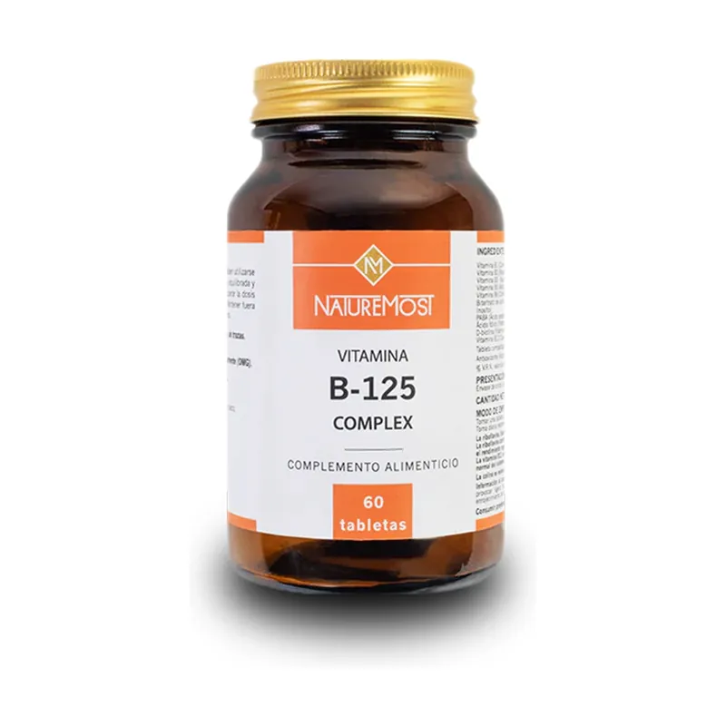 Vitamin B-125 complex 60 tablets of 1600mg Naturemost Trusted Brand