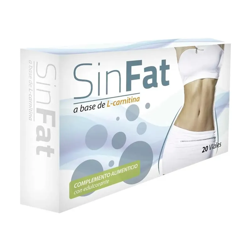 Certified sinfat fat burner 20 vials of 10ml Saludalkalina