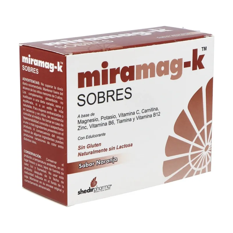 Miramag-k energy metabolism 20 packets of 4.6g Shedir Pharma Hot Deal