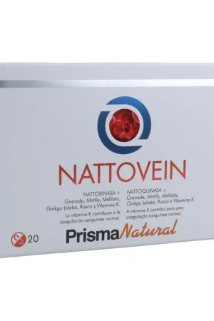 Reduced Price Nattovein blood flow support 20 capsules of 768mg Prisma Natural