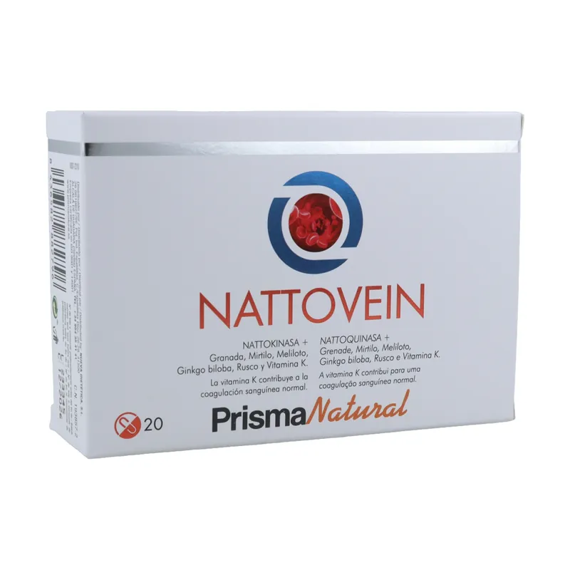 Reduced Price Nattovein blood flow support 20 capsules of 768mg Prisma Natural
