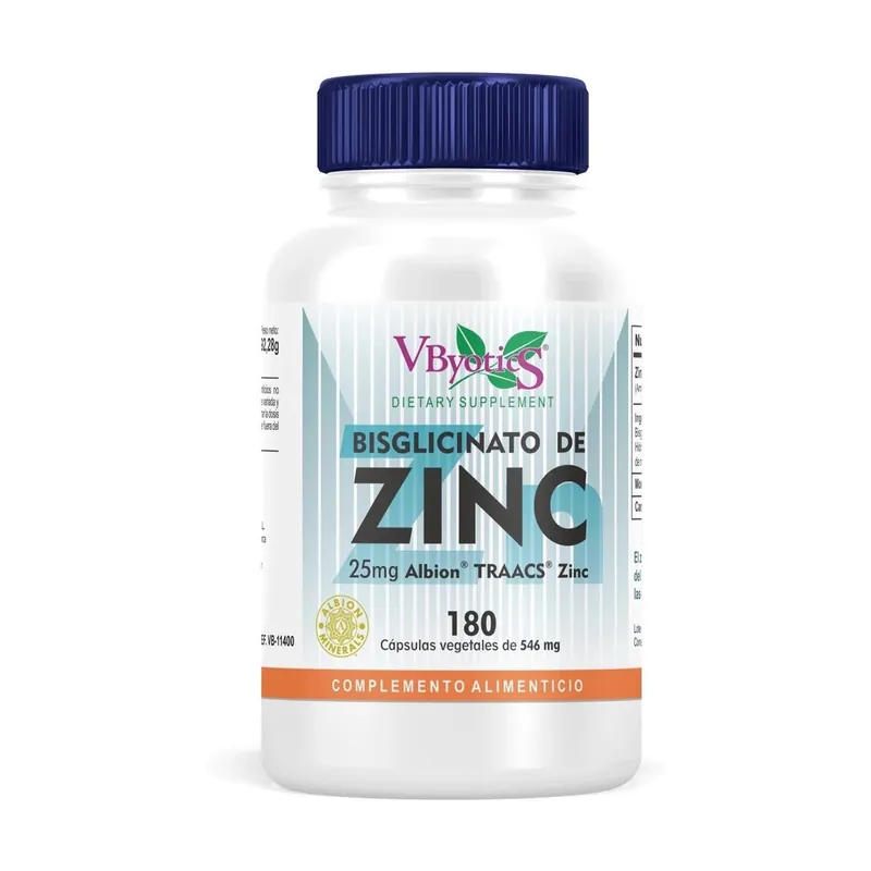 Sale zinc bisglycinate 180 capsules of 546mg Vbyotics
