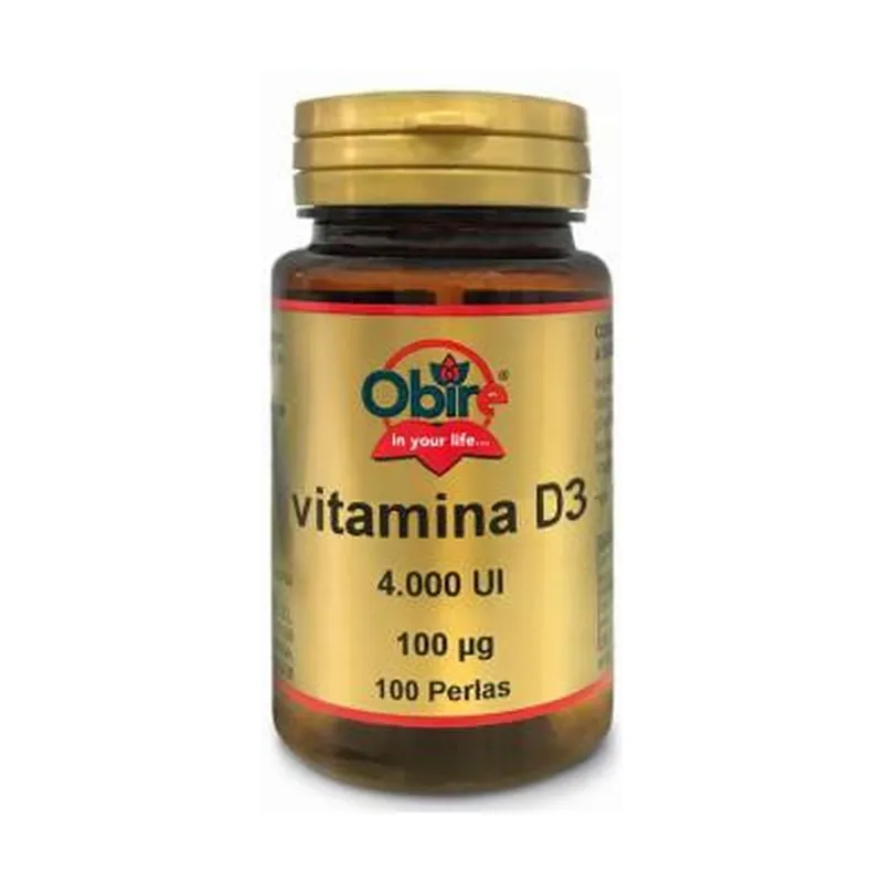 Reduced Price Vitamin D3 100mcg 100 softgels of 100μg Obire