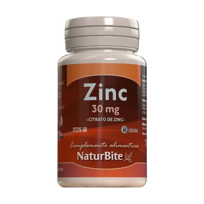 Zinc citrate 30mg 60 tablets Naturbite Next Day Delivery