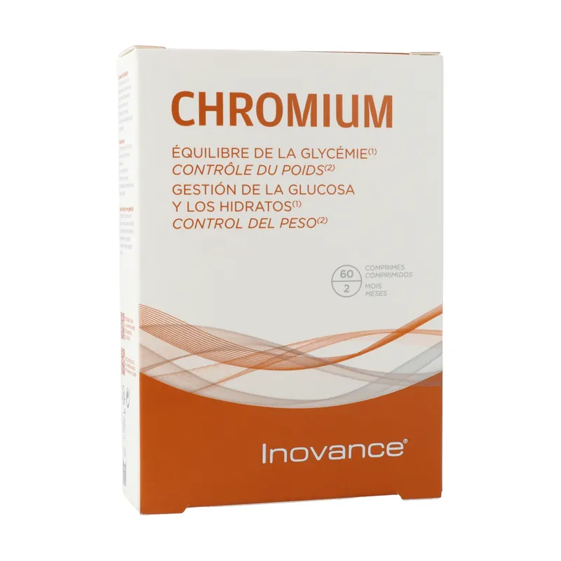 Luxury Chromium balances glucose and carbohydrates 60 tablets of 195mg Inovance
