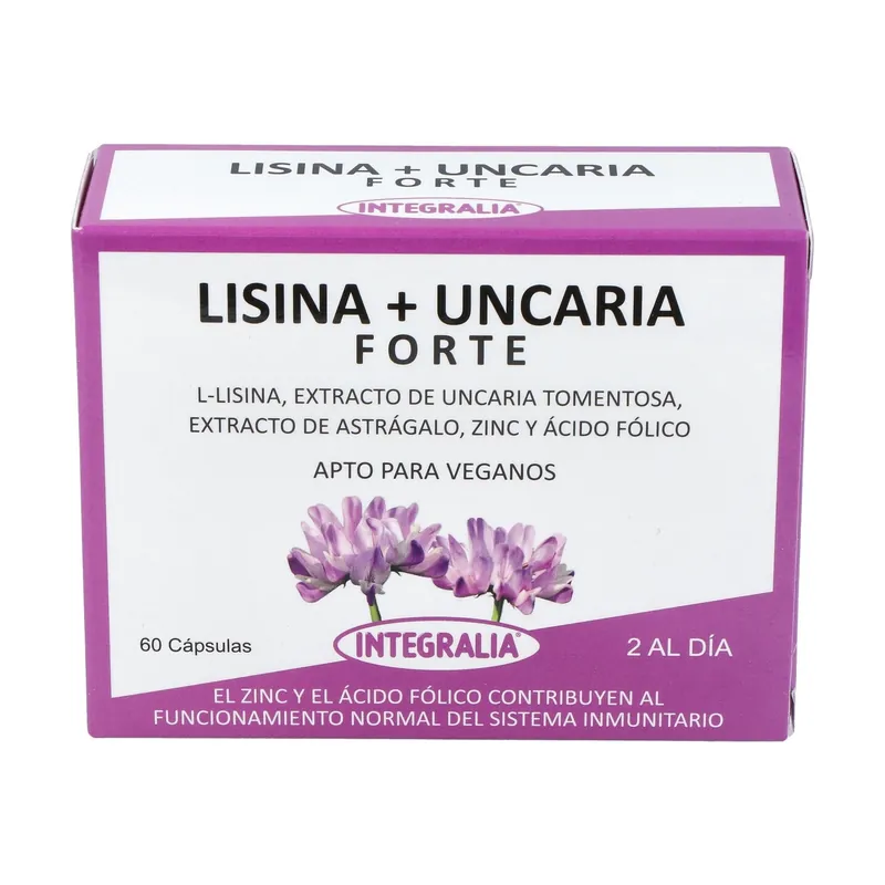 Lysine + uncaria forte 60 capsules Integralia Discount