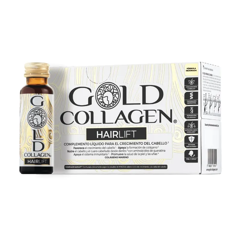 Seasonal Sale Gold collagen hairlift hair growth 10 ampoules of 50ml Gold Collagen