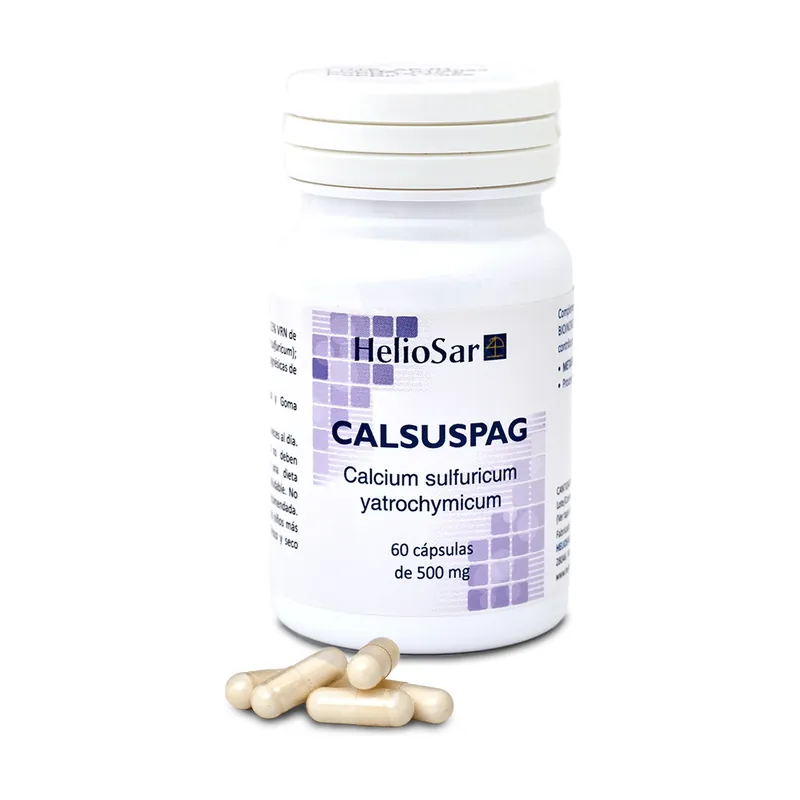Limited Time Calsuspag calcium sulfide 60 capsules of 500mg Heliosar