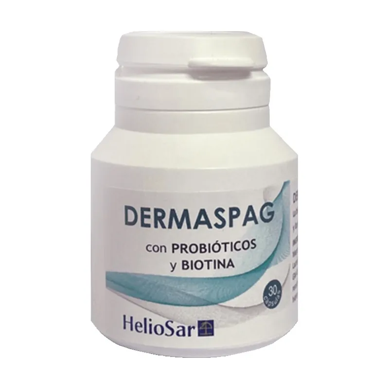 Dermaspag probiotics skin, hair and mucous membranes 30 capsules of 500mg Heliosar While Supplies Last