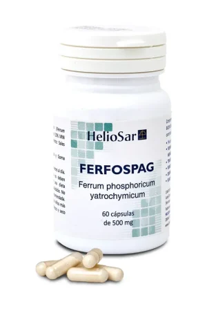 Popular Ferfospag phosphoric iron 60 capsules of 500mg Heliosar