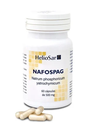 Nafospag natrum phosphoricum sodium salts of orthophosphoric acid 60 capsules of 500mg Heliosar Hassle-Free Returns