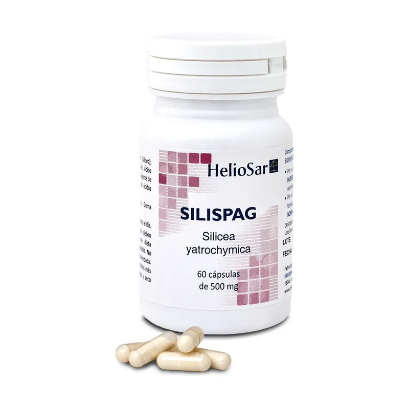 One Day Deal Silispag silicea silicon dioxide 60 capsules of 500mg Heliosar