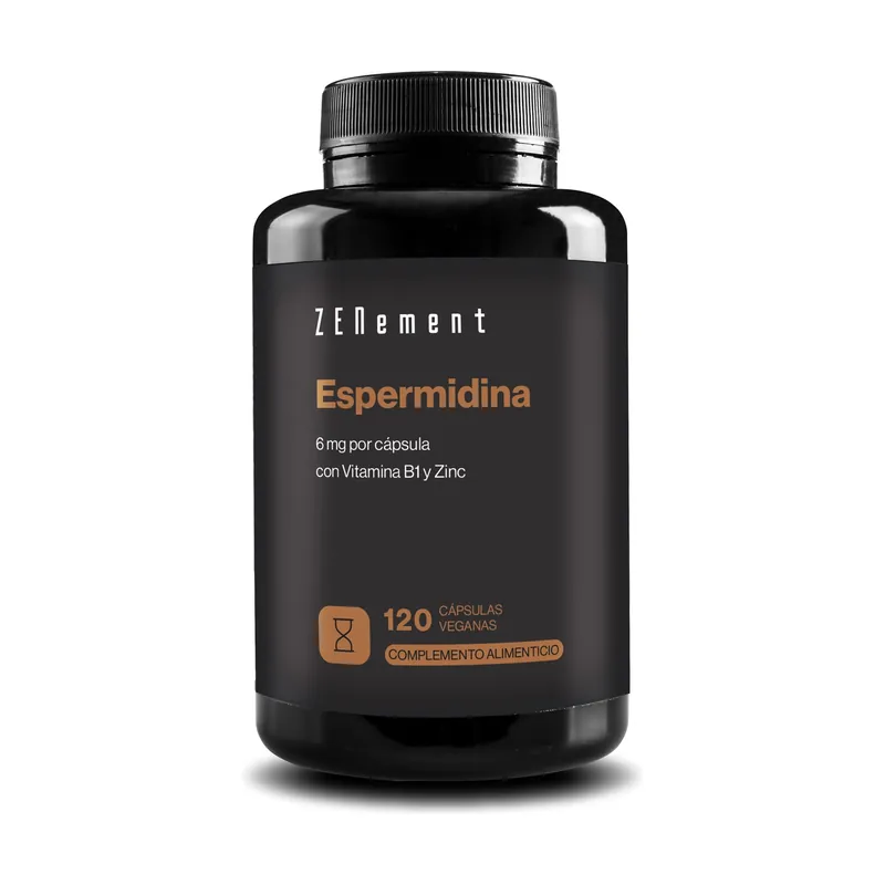 Hot Deal Spermidine with vitamin b1 and zinc 120 capsules of 6mg Zenement
