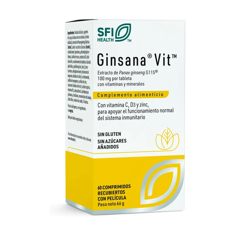 Ginsana vit 60 capsules SFI Health/Klaire Labs While Supplies Last