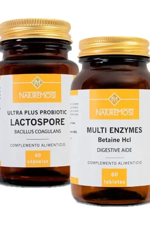 Multi-enzyme and lactospore pack 60 tablets + 60 capsules Naturemost Fan Favorite