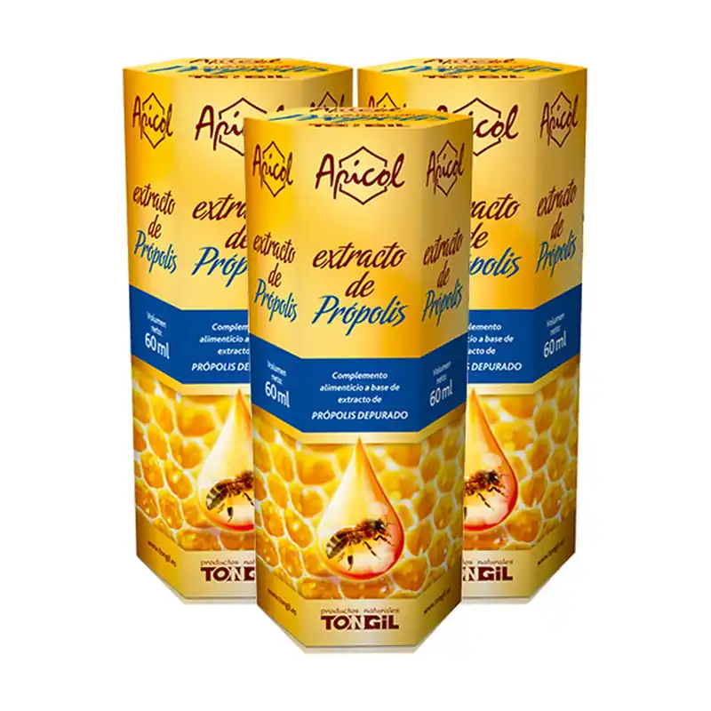 Apicol propolis extract pack 3 units of 60ml Tongil Limited Offer