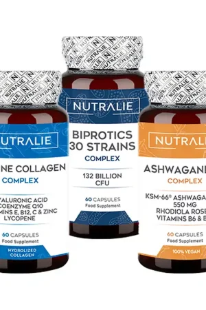 Pack for her ashwagandha + marine collagen + biprotics 30 60 + 60 + 60 capsules Nutralie Professional Grade