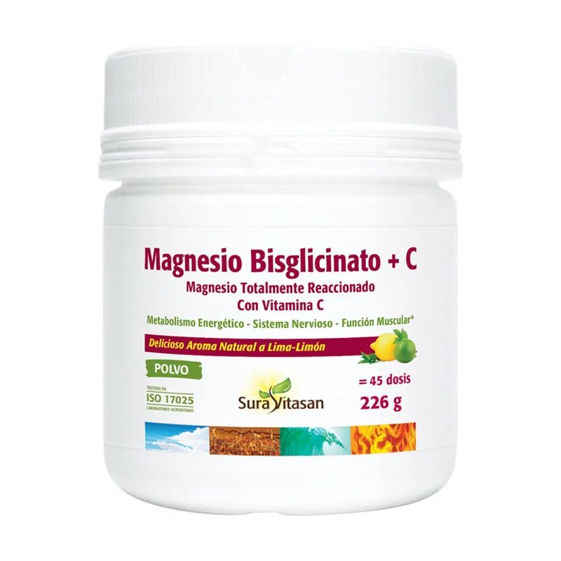 Magnesium bisglycinate + C 226 g of powder Sura Vitasan Best Price