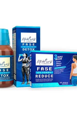 Detox + reduce phase pack 250 ml + 40 vegetable capsules Estado Puro Hassle-Free Returns