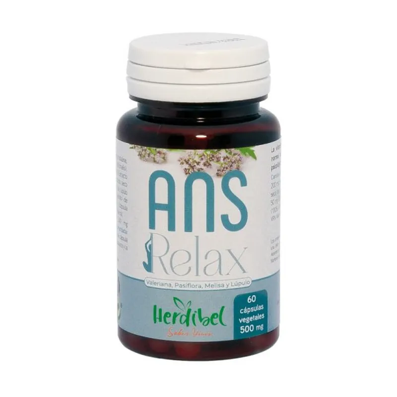 Ans Relax relaxing 60 vegetable capsules of 500mg Herdibel Latest