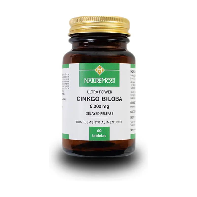 Same Day Shipping Ginkgo biloba ultra power 60 tablets of 6000mg Naturemost