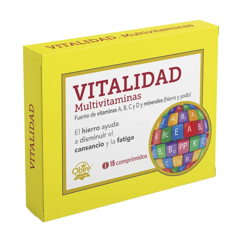multivitamin vitality 15 tablets of 535mg Obire Must Have
