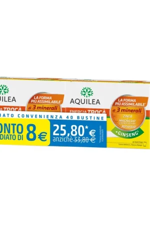 Aquilea energy trocà + ginseng 2 units of 20 sachets Aquilea Discount