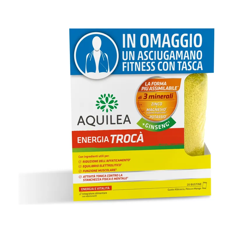 Aquilea energy trocà + ginseng promopack 20 sachets + gift Aquilea Super Sale