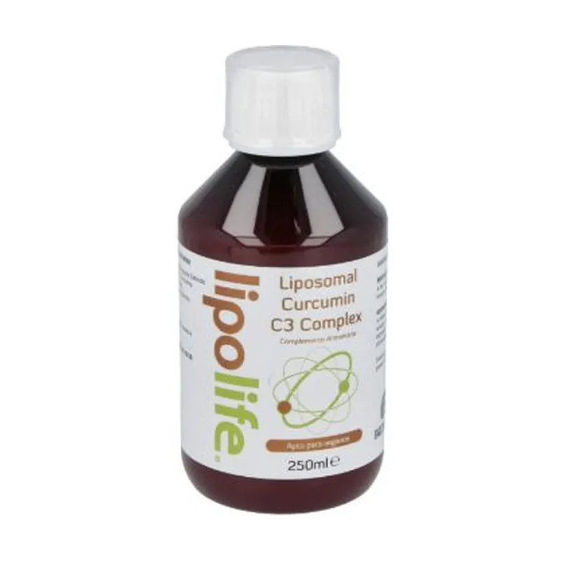Premium Liposomal curcumin c3 complex lipolife 250 ml Equisalud