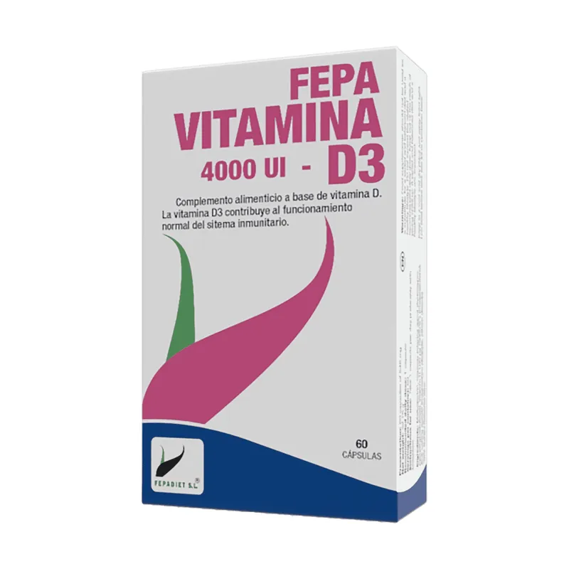 Factory Price Fepa-vitamin D3 4000UI 60 capsules of 546mg Fepa