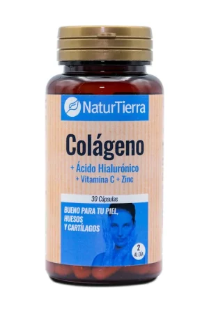 Collagen + hyaluronic acid + vitamin C + zinc 30 capsules Naturtierra Special Offer