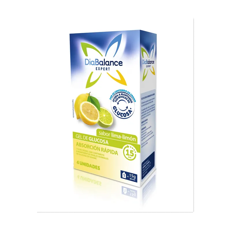 Hot Picks Quick absorption glucose gel lemon flavor 4 units Diabalance