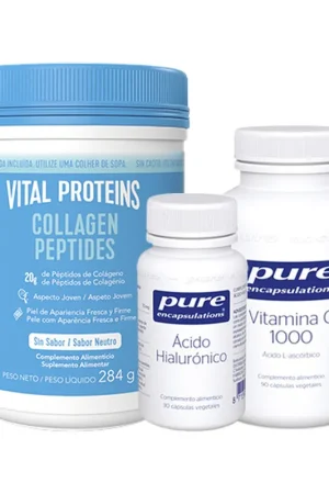 Mega Sale Collagen, hyaluronic acid and vitamin C beauty pack 30 capsules + 284 g + 90 capsules of 1000mg Vital Proteins