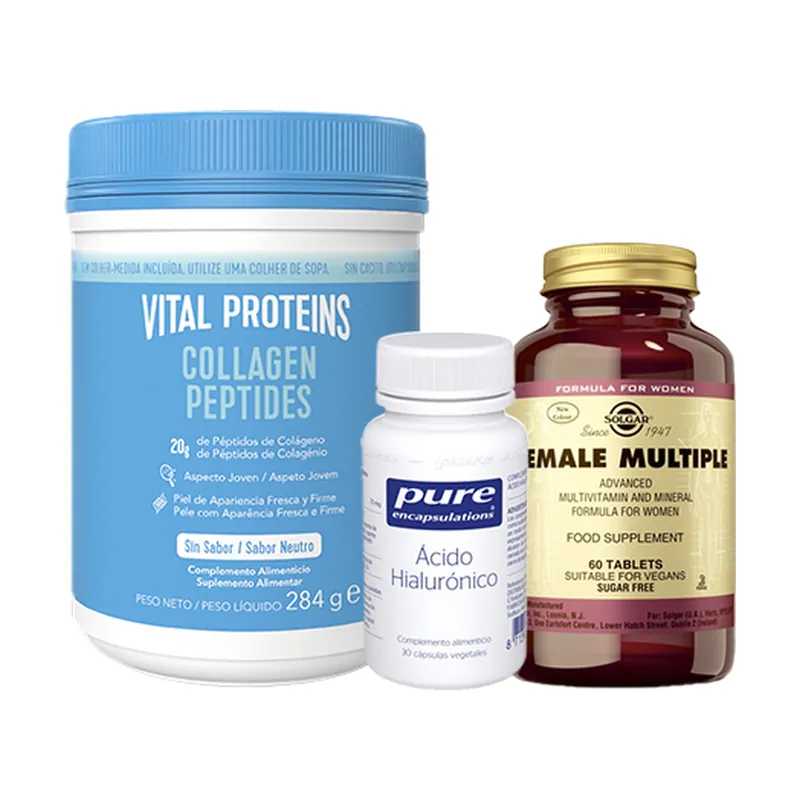 Secure Checkout young woman pack 30 capsules + 284g + 60 tablets Vital Proteins