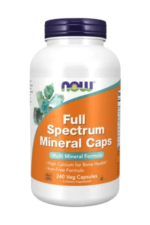 Affordable full spectrum mineral 240 vegetable capsules NOW Foods